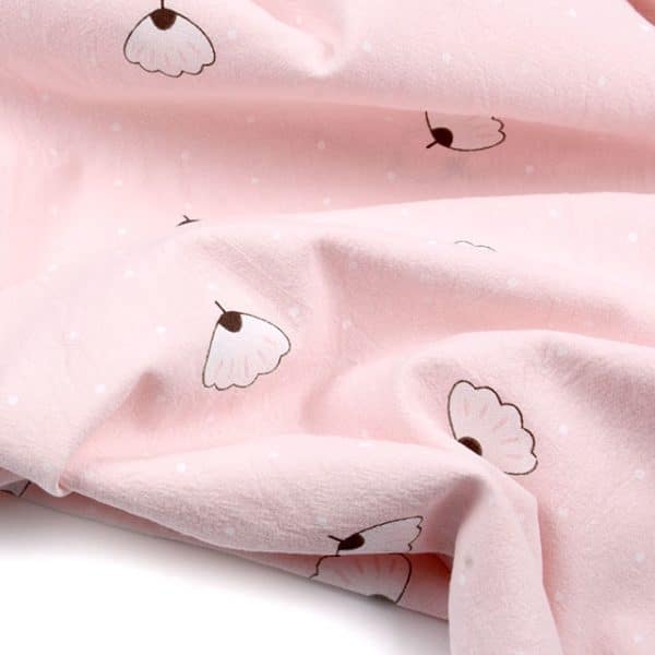 washed cotton angin dot light pink