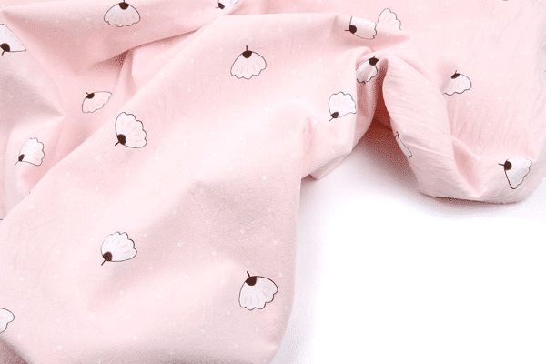 100 washed cotton angin dot light pink 4