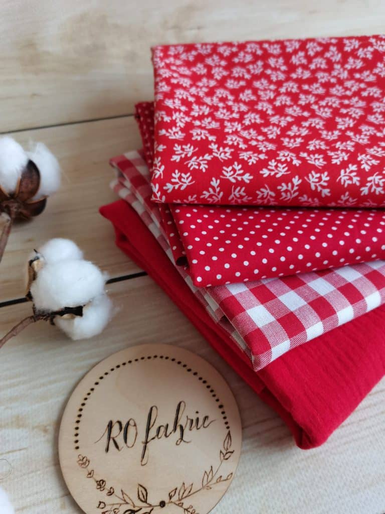 ROfabric materiale textile combinatii cu rosu