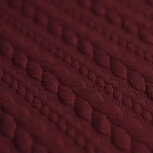 Cable Knit Jacquard Fabric Bordeaux x