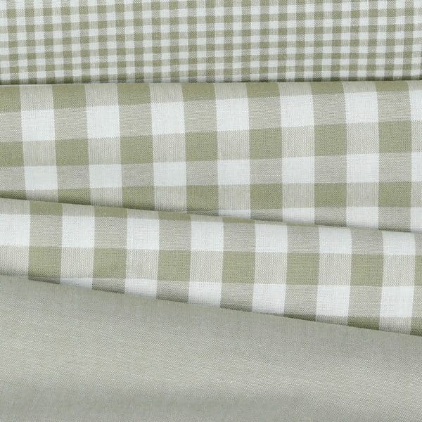 material bumbac gingham sand mm