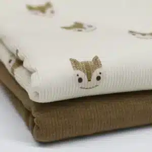 Rib Jersey Sketch Fox beige x
